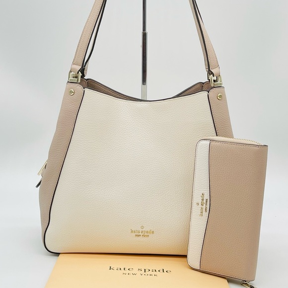 Kate Spade Medium Leila Triple Compartment Shoulder Bag & Continental Wa… - Picture 2 of 14